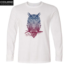 Load image into Gallery viewer, COOLMIND OWL LONG SLEEVE T-SHİRT
