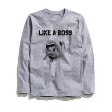 Load image into Gallery viewer, THE COOLMIND LİKE A BOSS LONG SLEEVE T-SHİRT