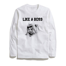 Load image into Gallery viewer, THE COOLMIND LİKE A BOSS LONG SLEEVE T-SHİRT