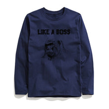 Load image into Gallery viewer, THE COOLMIND LİKE A BOSS LONG SLEEVE T-SHİRT