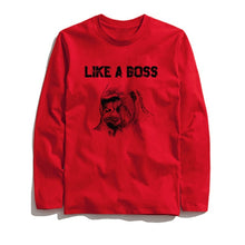Load image into Gallery viewer, THE COOLMIND LİKE A BOSS LONG SLEEVE T-SHİRT