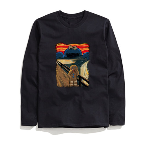 THE COOLMIND COOKIE MONSTER LONG SLEEVE T-SHİRT