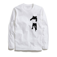 Load image into Gallery viewer, THE COOLMIND FUNNY CAT LONG SLEEVE T-SHİRT