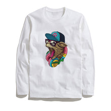 Load image into Gallery viewer, THE COOLMIND STREET STYLE MUSİC CAT LONG SLEEVE T-SHİRT