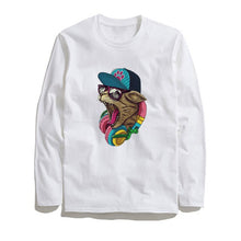 Load image into Gallery viewer, THE COOLMIND STREET STYLE MUSİC CAT LONG SLEEVE T-SHİRT