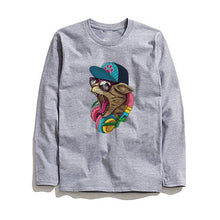 Load image into Gallery viewer, THE COOLMIND STREET STYLE MUSİC CAT LONG SLEEVE T-SHİRT