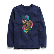 Load image into Gallery viewer, THE COOLMIND STREET STYLE MUSİC CAT LONG SLEEVE T-SHİRT