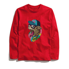 Load image into Gallery viewer, THE COOLMIND STREET STYLE MUSİC CAT LONG SLEEVE T-SHİRT