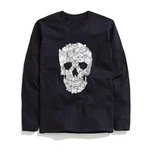 THE COOLMIND COOL SKULL LONG SLEEVE T-SHİRT