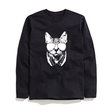 Load image into Gallery viewer, COOLMIND COOL MUSİC CAT LONG SLEEVE T-SHİRT