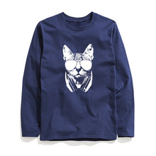 Load image into Gallery viewer, COOLMIND COOL MUSİC CAT LONG SLEEVE T-SHİRT