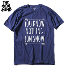 Load image into Gallery viewer, COOLMIND YOU KNOW NOTHİNG JON SNOW T-SHİRT