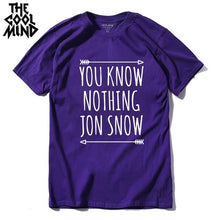 Load image into Gallery viewer, COOLMIND YOU KNOW NOTHİNG JON SNOW T-SHİRT