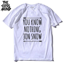 Load image into Gallery viewer, COOLMIND YOU KNOW NOTHİNG JON SNOW T-SHİRT