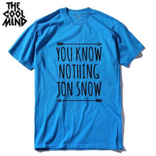Load image into Gallery viewer, COOLMIND YOU KNOW NOTHİNG JON SNOW T-SHİRT