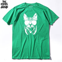 Load image into Gallery viewer, COOLMIND DJ CAT T-SHİRT