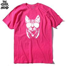 Load image into Gallery viewer, COOLMIND DJ CAT T-SHİRT