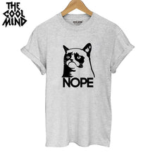 Load image into Gallery viewer, COOLMIND NOPE CAT T-SHİRT