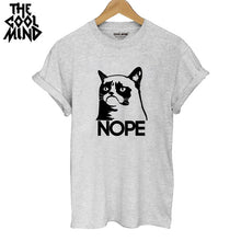 Load image into Gallery viewer, COOLMIND NOPE CAT T-SHİRT