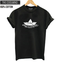 Load image into Gallery viewer, COOLMIND BLACK IS MY HAPPY COLOUR T-SHİRT