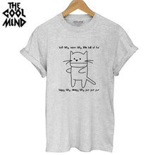 Load image into Gallery viewer, COOLMIND CUTE CAT T-SHİRT