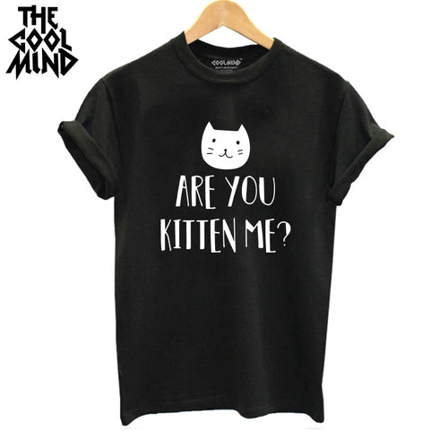 COOLMIND ARE YOU KITTEN ME T-SHİRT