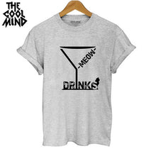 Load image into Gallery viewer, COOLMIND CAT DRİNKS T-SHİRT