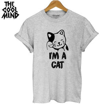 Load image into Gallery viewer, COOLMIND CAT DRİNKS T-SHİRT