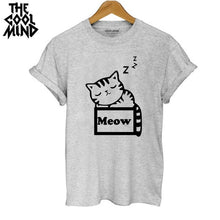 Load image into Gallery viewer, COOLMIND MEOW CAT T-SHİRT
