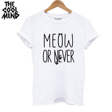 Load image into Gallery viewer, COOLMIND MEOW CAT T-SHİRT