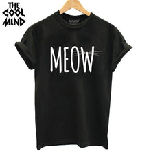 Load image into Gallery viewer, COOLMIND MEOW CAT T-SHİRT