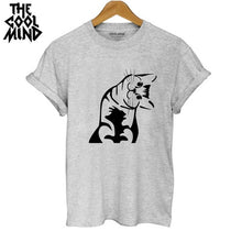 Load image into Gallery viewer, COOLMIND MEOW CAT T-SHİRT