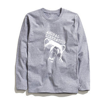 Load image into Gallery viewer, COOLMIND ANİMAL LİBERATİON BEAR LONG SLEEVE T-SHİRT