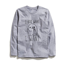Load image into Gallery viewer, COOLMIND I BOO WHAT I WANT LONG SLEEVE T-SHİRT