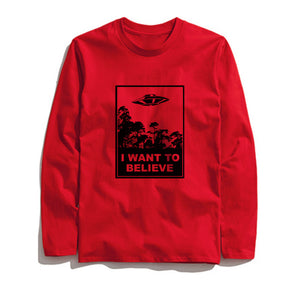 THE COOLMIND I WANT TO BELİEVE LONG SLEEVE T-SHİRT