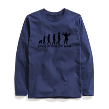 Load image into Gallery viewer, COOLMIND EVOLUTİON OF MAN LONG SLEEVE T-SHİRT