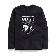 Load image into Gallery viewer, COOLMIND SCHRODİNGER'S CAT LONG SLEEVE T-SHİRT