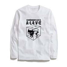 Load image into Gallery viewer, COOLMIND SCHRODİNGER'S CAT LONG SLEEVE T-SHİRT