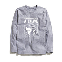Load image into Gallery viewer, COOLMIND SCHRODİNGER'S CAT LONG SLEEVE T-SHİRT