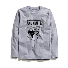 Load image into Gallery viewer, COOLMIND SCHRODİNGER'S CAT LONG SLEEVE T-SHİRT