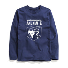 Load image into Gallery viewer, COOLMIND SCHRODİNGER'S CAT LONG SLEEVE T-SHİRT