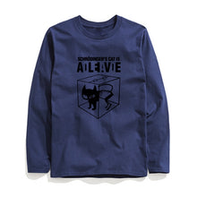Load image into Gallery viewer, COOLMIND SCHRODİNGER'S CAT LONG SLEEVE T-SHİRT