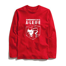 Load image into Gallery viewer, COOLMIND SCHRODİNGER'S CAT LONG SLEEVE T-SHİRT